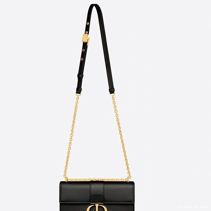 Cheap With 30 East-West Calfskin Chain Black Dior Montaigne Bag 0715 Luxury
